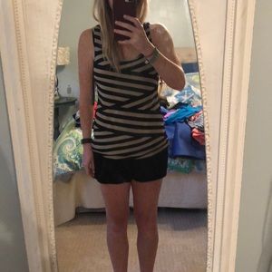Forever 21 navy striped tank
